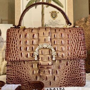 $365 MSRP RARE! BRAHMIN 🍇PORT OMBRE Melbourne “LUXE MINI FRANCINE” Satchel